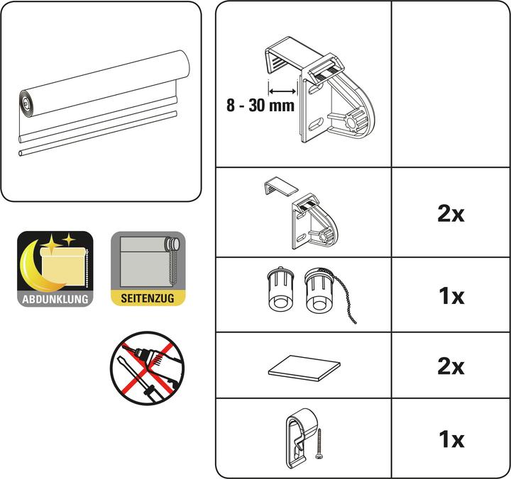 Produktbild Gardinia EASYFIX Rollo Digiprint Blackout Isabella (80 x 150 cm)