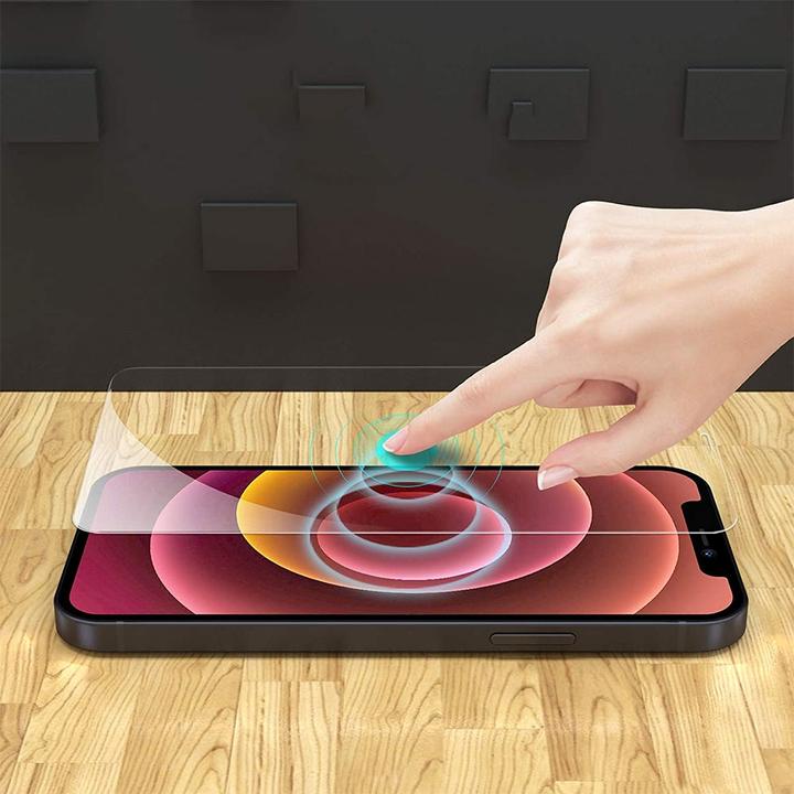 Immagine prodotto Apfelkiste - Panzer Glas Displayschutzfolie mit Montagerahmen (2er Set) (2 Pezzo/i, Apple iPhone 13 Pro Max)
