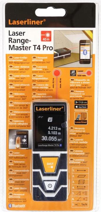 Image du produit Laserliner LaserRange-Master T4 Pro (40 m, 650 nm)