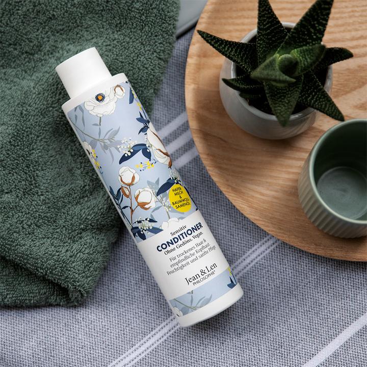 Image du produit Jean & Len Après-shampooing, lait d'avoine et coton, 300 ml (300 ml)