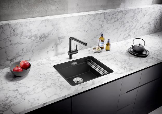 Produktbild Blanco ETAGON 500-F | SILGRANIT tartufo | Einbauart: Flächenbündig | ohne Ablauffernbedienung, mit Z (52.70 cm, 42.70 cm)