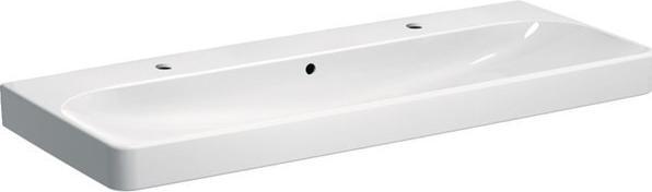 Immagine prodotto Geberit Lavabo Smyle Square 120 cm bianco con 2 fori per rubinetto con rivestimento 500253018 (480 mm, 1200 mm)