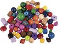 Image du produit Rayher Perles en bois, multicolores