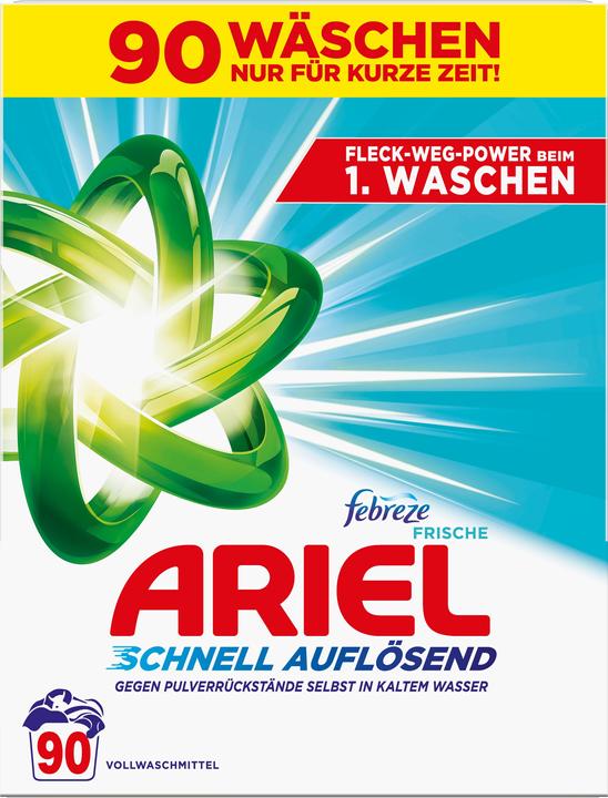 Produktbild Ariel Waschpulver 90 Waschladungen Febreze Freshness (90 Waschgänge, Pulver)