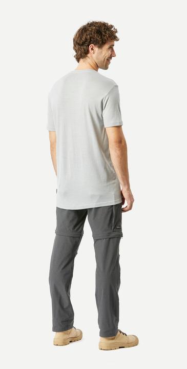 Actual product image Forclaz Merino shirt men's short sleeve backpacking - Travel 500 grey (XL)