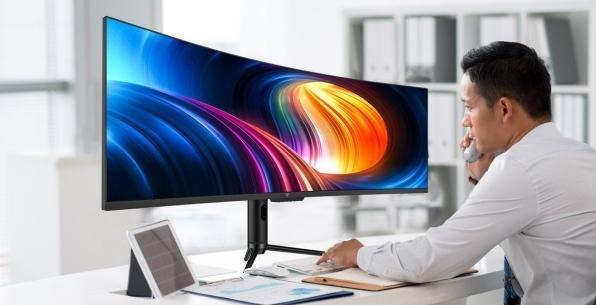 Actual product image V7 49IN 5120 X 1440 CURVED MONITOR (5120 x 1440 pixels, 49")
