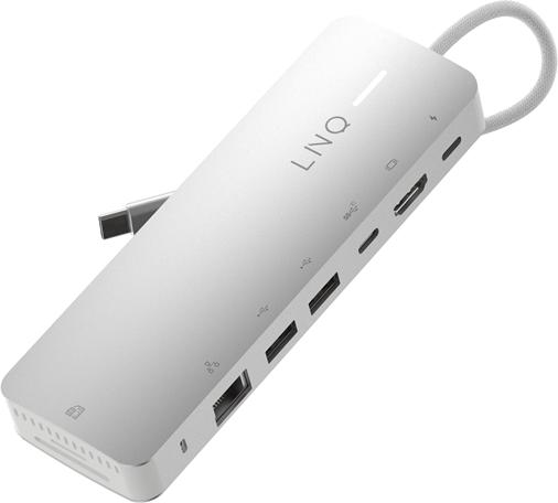 Actual product image LINQ Connects 9in1 PRO SSD 140W USB-C Multiport Hub (USB-C, 9 Ports)