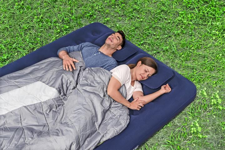 Image du produit Bestway Matelas gonflable 2 places avec pompe manuelle 203 x 152 x 22 cm