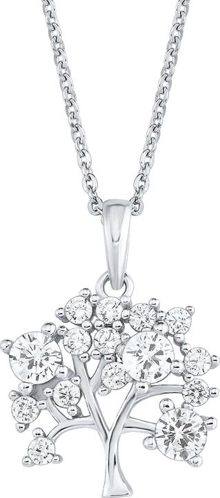 Produktbild Amor 45 cm lange Ankerkette mit ca. 2 cm langem Lebensbaum-Anhänger (Silber, 45 cm)