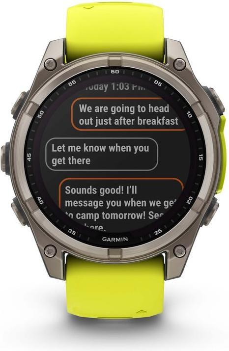 Image du produit Garmin Fenix 8 Solar Sapphire Titan (47 mm)