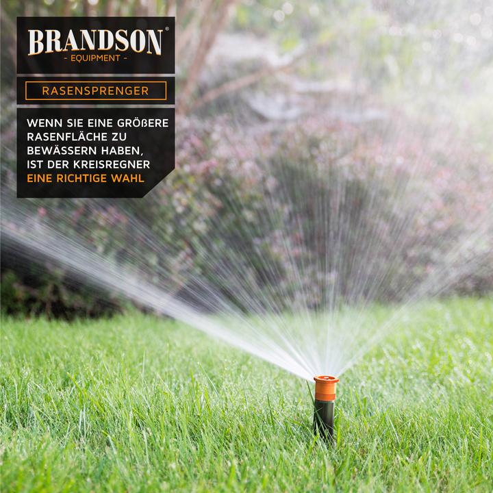 Actual product image Brandson Retractable sprinkler, lawn sprinkler, garden sprinkler irrigation system, frost-proof, up to 25 m² (Pop-up sprinklers)
