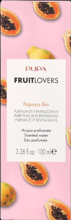 Actual product image Pupa Milano Fruit Lovers Scented Water 002 Papaya 100ml (Eau de cologne, 100 ml)
