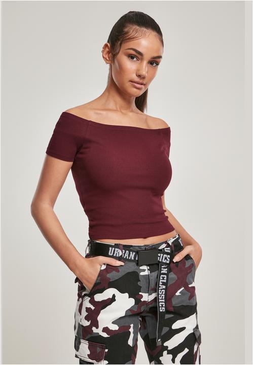 Image du produit Urban Classics Ladies Off Shoulder Rib Tee (XS)