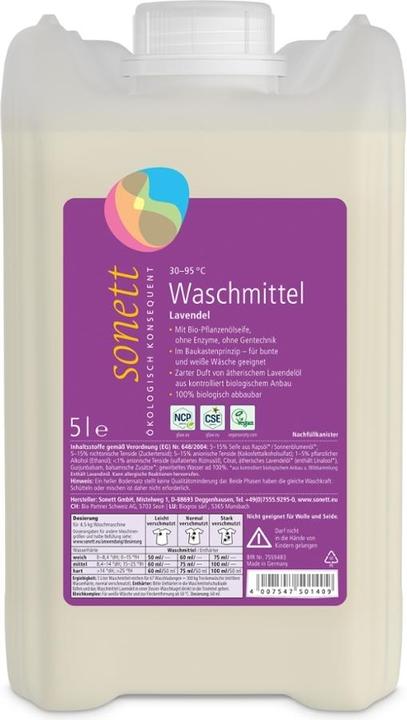 Immagine prodotto Sonett Waschmittel flüssig 30°-95°C Lavendel (67 Cicli di lavaggio, Liquida)