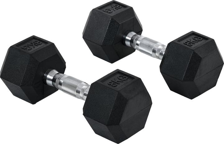 Image du produit Homcom Ensemble d'haltères courts 2 pièces (2 x 8 kg)
