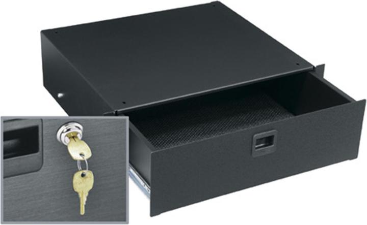 Actual product image Middle Atlantic Drawer, 3 RU, Textured, w/Lock