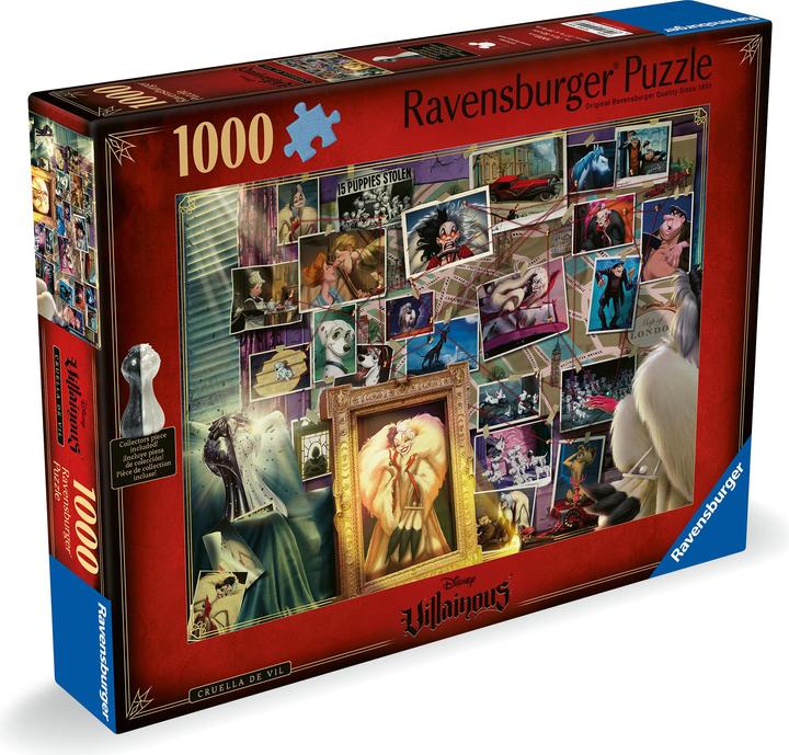 Actual product image Ravensburger Puzzle Villainous Cruella de Vil 1000p (12001124) (1000 pieces)