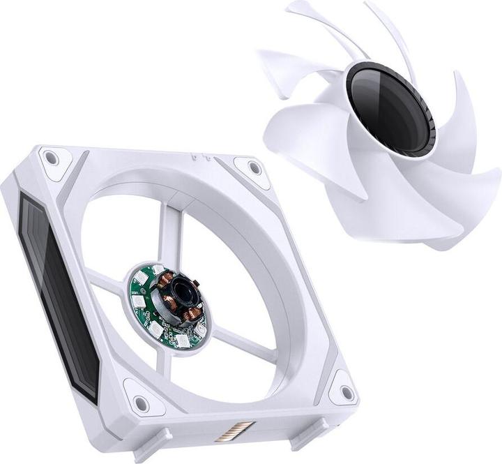 Produktbild Jonsbo ZL-120W PWM ARGB Lüfter 3er Pack, reguläre Ausrichtung - 120mm, weiss (120 mm, 3 x)