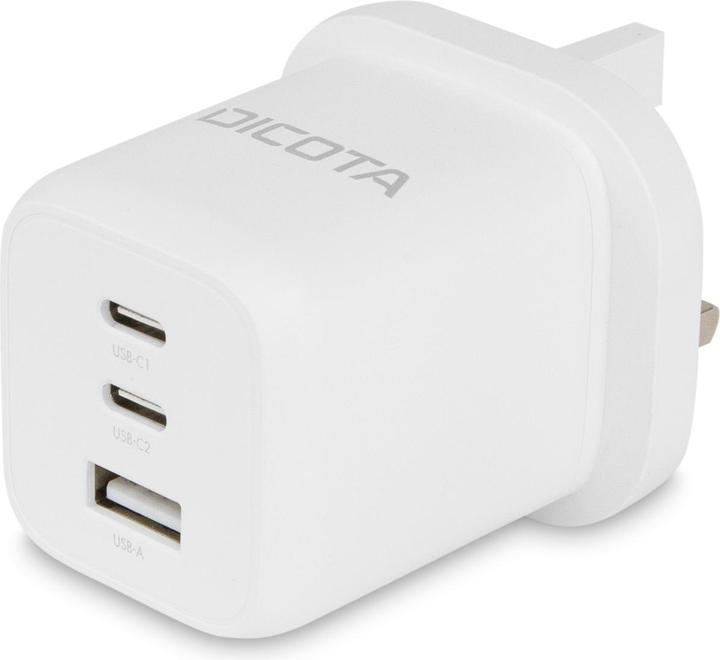 Actual product image Dicota Compact 3-Port GaN Wall Charger (65W) UK white (65 W)
