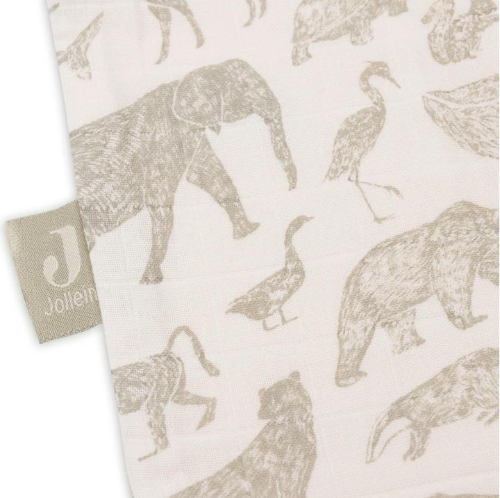 Image du produit Jollein Sac de couchage d'été pour bébés Animals Olive Green 90 cm (90 cm)