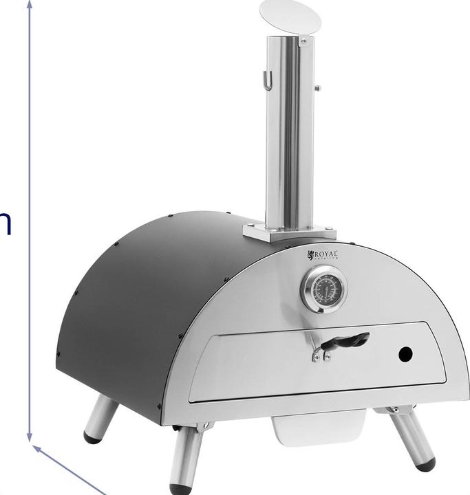 Produktbild Royal Catering Holz-Pizzaofen Holzbackofen holzbefeuerter Grillofen Cordierit 190 °C Ø 33 cm (Pizzaofen Holz)