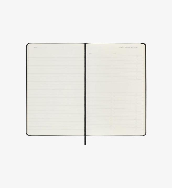 Voedingswaarden en ingrediënten Moleskine Agenda zakelijk Professioneel Hard Cover Wekelijks Verticaal Pro (A5, Engels)