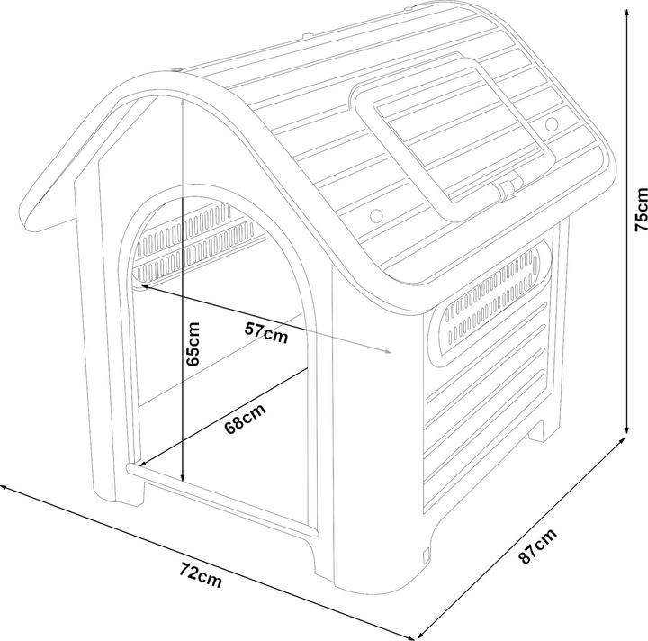 Actual product image En.Casa Oslo (Dog house)