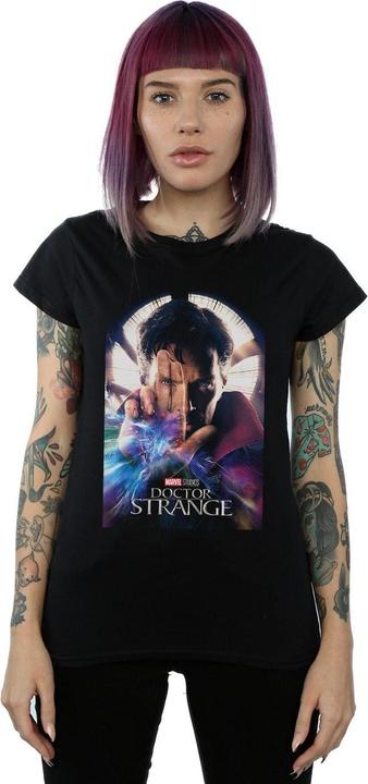 Actual product image Marvel Womens/Ladies Doctor Strange Poster Cotton T-Shirt (XXL)