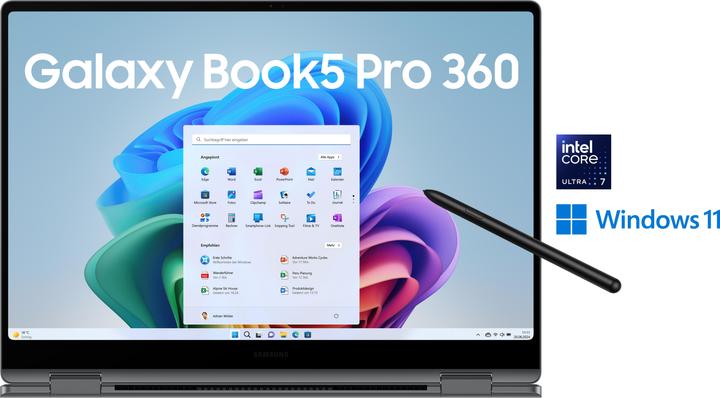 Produktbild Samsung Galaxy Book5 Pro 360 (16", Intel Core Ultra 7 258V, 32 GB, 512 GB, DE)