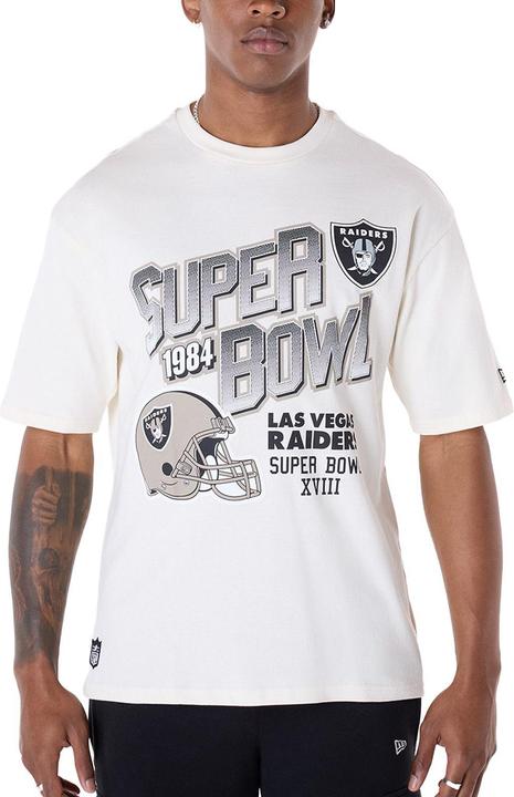Produktbild New Era NFL Shirt - HELMET Las Vegas Raiders offwhite - S (S)
