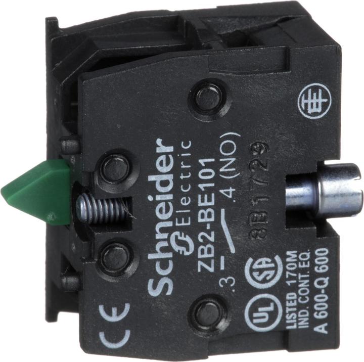 Actual product image Schneider Electric ZB2 Contact Block 10A 600V NO Slow Break