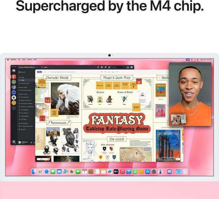 Image du produit Apple iMac 2024 (M4, 16 Go, 512 Go, Apple M4 10-Core)