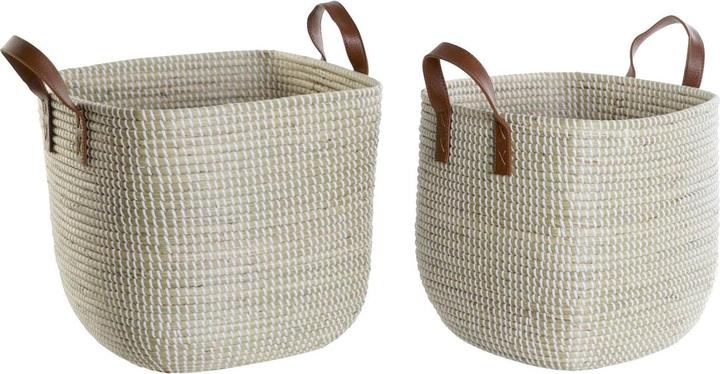 Produktbild DKD Home Decor Basket set Natural Light brown Polyurethane Seagrass 38 x 38 x 35 cm (38 x 38 x 35 cm)