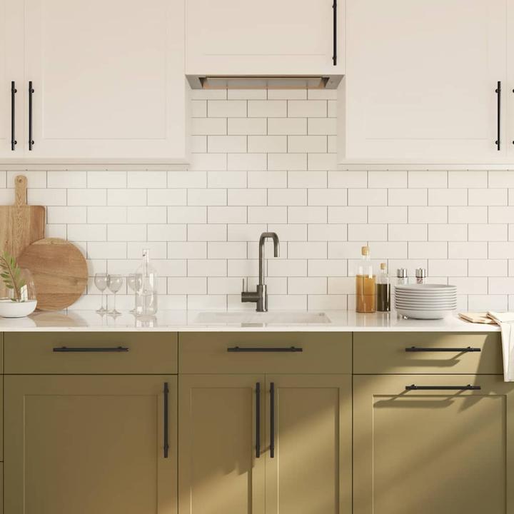Produktbild VidaXL Möbelgriffe 5 Stk. Schwarz 192 mm Edelstahl,Farbe