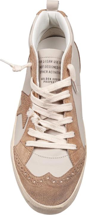 Produktbild Golden Goose mid star sneakers in leather and suede color grey/light brown (40)