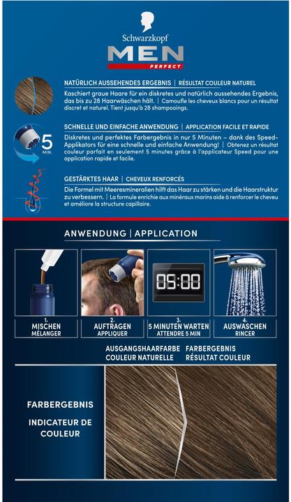 Image du produit Schwarzkopf Men Perfect Les hommes parfaits (50 Brun clair naturel)