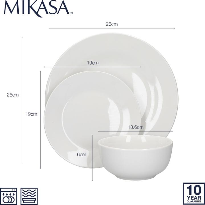 Produktbild Mikasa Twelve Piece Porcelain Dinnerware Set (12 Stück)