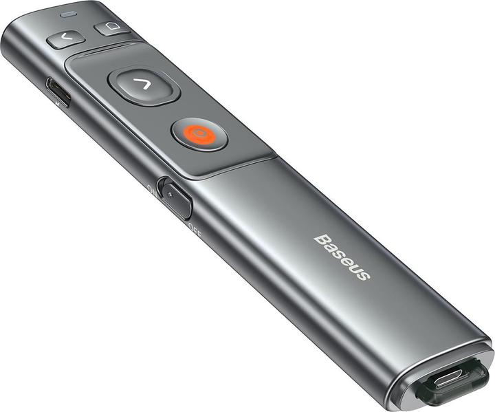 Produktbild Baseus Orange Dot Wireless Presenter (Red Laser)(Charging) Grey