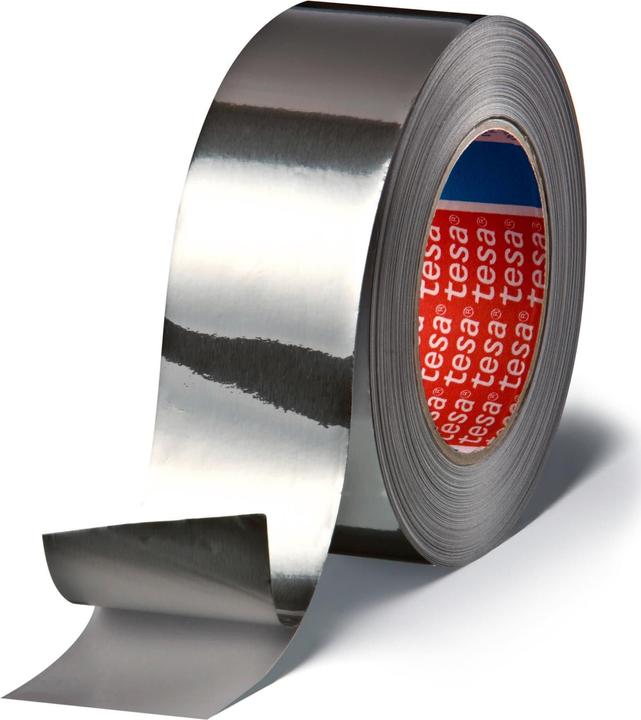 tesa Aluminiumband, selbstklebend, für Reparaturen von metallischen Oberflächen (50 mm)