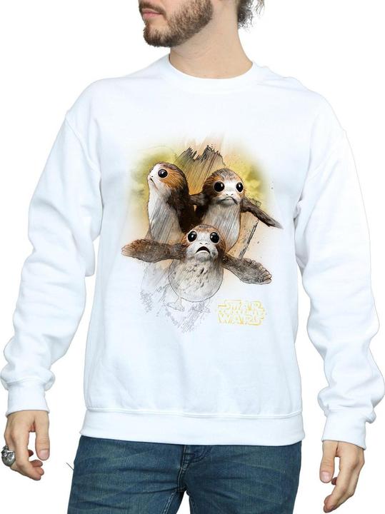 Immagine prodotto Star Wars The Last Jedi Porgs Brushed Felpa Uomo (L)