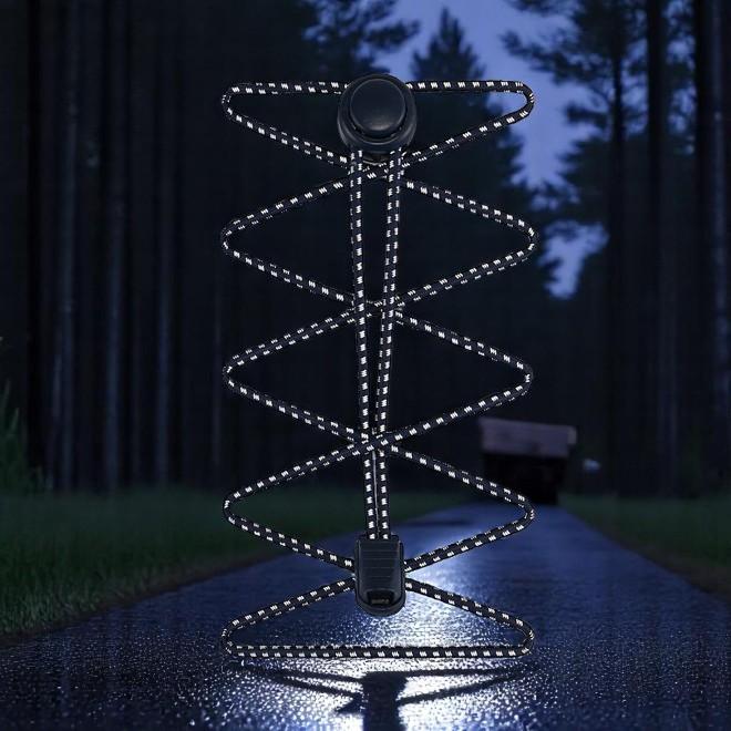 Produktbild LaceGodZ 1 Paar ReflectPro Series elastische, stark reflektierende Schnürsenkel (100 cm)