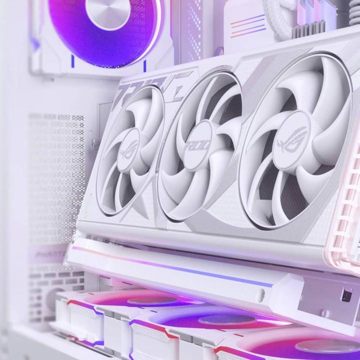 Actual product image Phanteks Premium Vertical GPU Bracket + PCIe 4.0 x 16 Riser Cable, DRGB - 220 mm, white