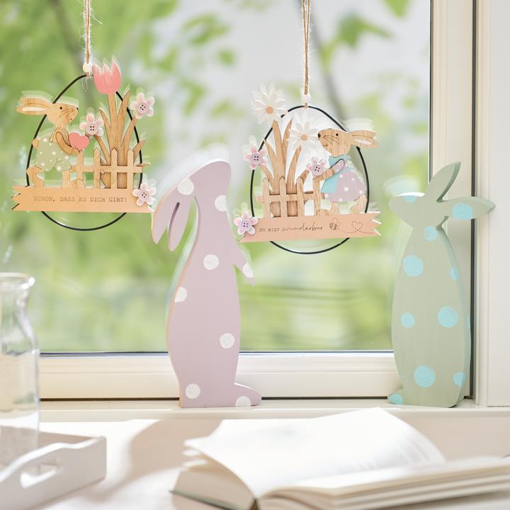 Image du produit VBS Pendentif en forme d'oeuf, bois / métal (1 x)