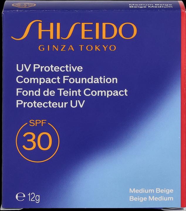 Produktbild Shiseido Sun - uv protect compact foundation spf30 medium beige (Sonnencreme Gesicht, SPF 30, 120 ml, 75 g)