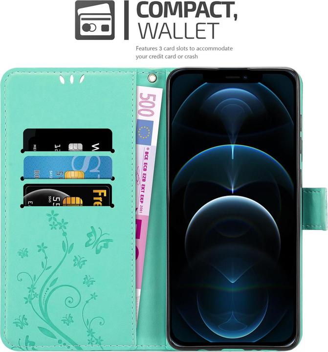 Immagine prodotto Cadorabo Copertina del libro a fiori (Realme 12 Pro+, Apple iPhone 12)
