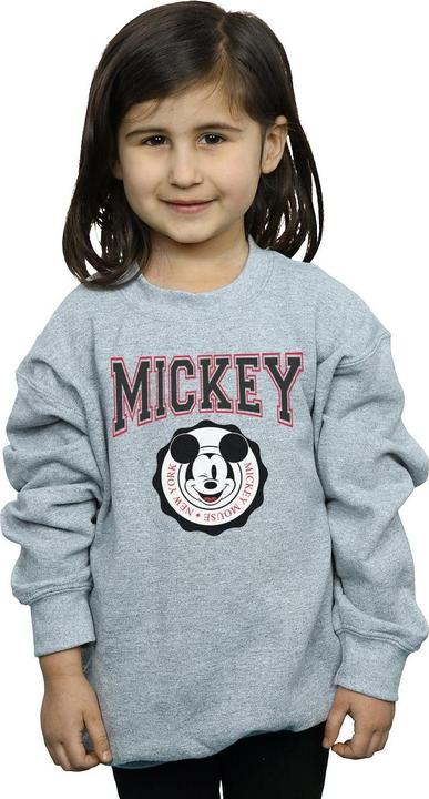 Actual product image Disney Girls Mickey Mouse New York Seal Sweatshirt (116)