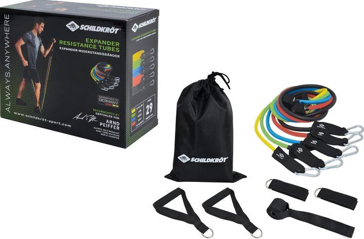 Actual product image Schildkröt Expander Resistance Tube (1.20 m, Strong, Easy, Medium, Extra Light)
