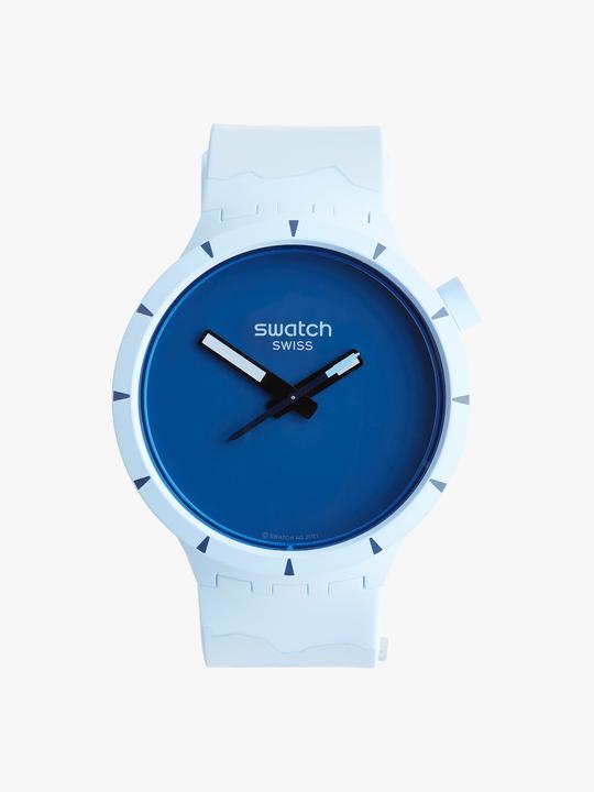 Swatch Big Bold Bioceramic Arctic (Swiss Made, Analoguhr, 47 mm)