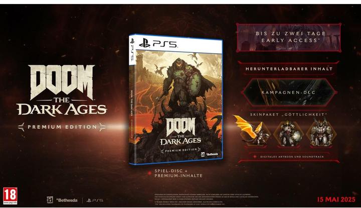 Actual product image Bethesda DOOM: The Dark Ages - Premium Edition (PS5, DE, EN, FR)