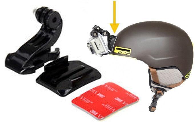 Image du produit Hermex HERO 5 / 4 / 3+ / 3 / 2 / 1 compatible J Hook Buckle Quick Release J-Adapter + support courbé... (1, 3, 4, héros 5)